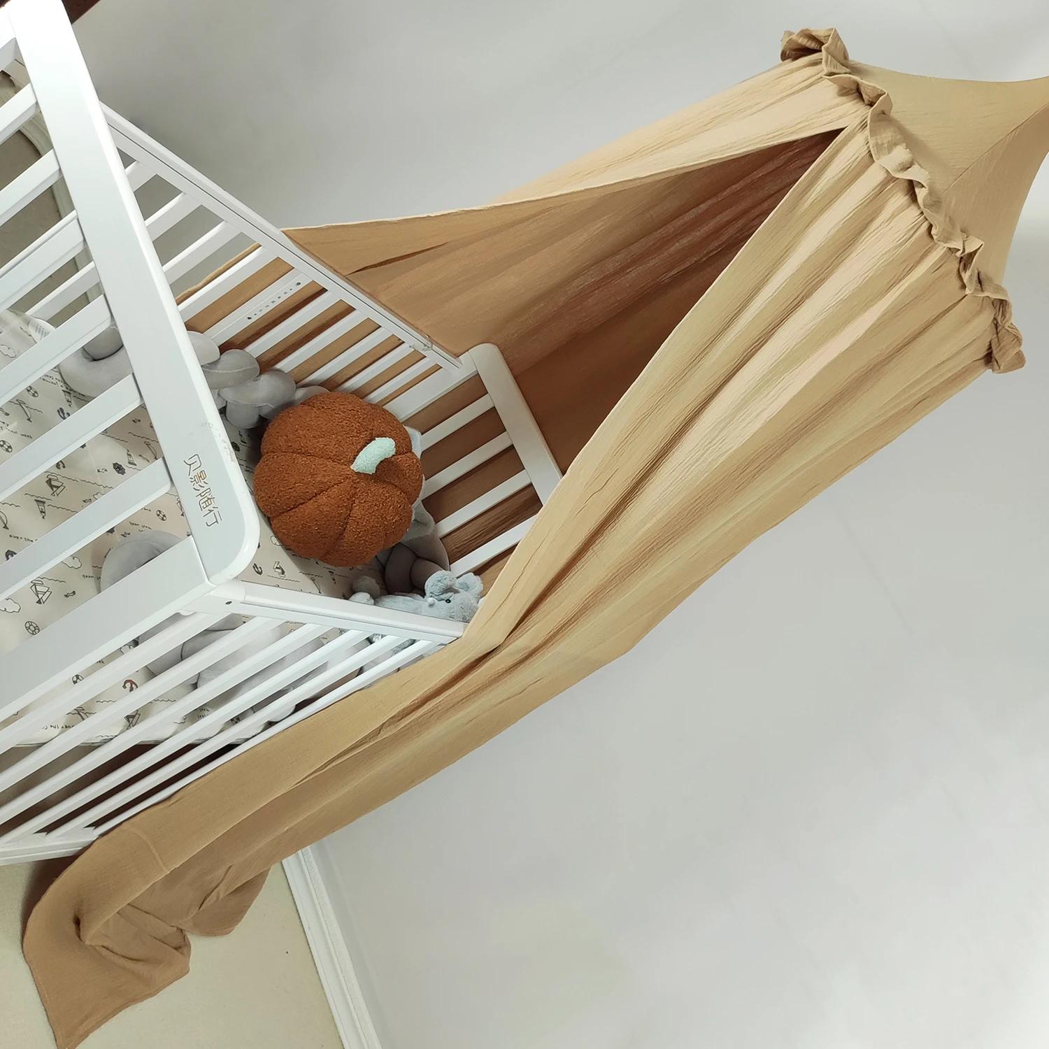 Auvent de lit suspendu en mousseline 100% coton de qualité supérieure, tente décorative, auvent de p