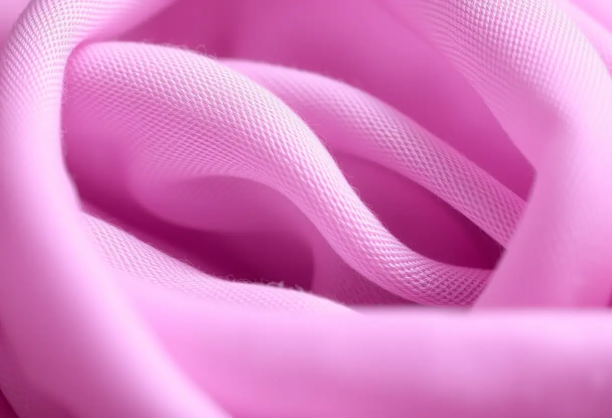 Un plan rapproché d'un fil de polyester de qualité supérieure, lisse et coloré